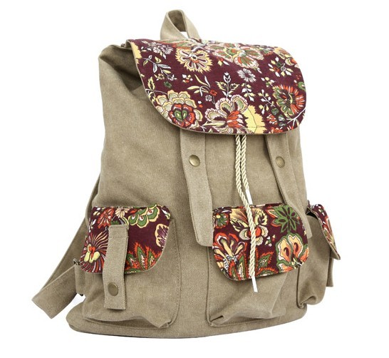 Ethnic Floral Backpack