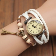 Men Gift Vintage Beaded Multistrand Bracelet Watch