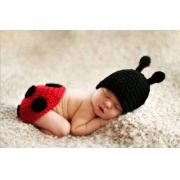 Infant Ladybug Costume Photography Prop 0-6 Months Newborn