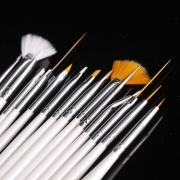 New 15Pcs Nail Art Design Painting Drawing Brushes Nail Art Gel Design Pen Painting Polish Brush Dotting Drawing Tool Set