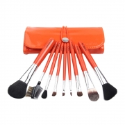 Professional Cosmetic 9pcs Makeup Cosmetic Brushes Set with Pouch