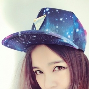 Starry Night / Universe Print Baseball Hat Peak Cap 