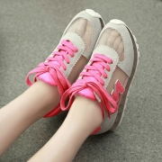 Casual Breathable Gauze Lace-up Sneakers 