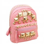 Fashion Square Rivets Backpack School Bag