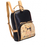Country Style Cute Retro Sewing Machine Print Backpack