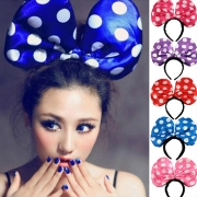 Cute Dots Mickey Bowknot LED Glowing Headband