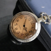 Retro Style Pocket Watch Pendant Necklace