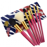 Fashion 7pcs Makeup Comestic Brush Set with Pouch 