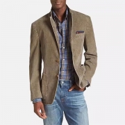 Fashion Notch Lapel Long Sleeve Patch Pockets Jacket for Men