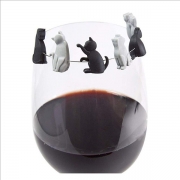 Cheese Cat Wine Glass Markers and Tea Bag Hangers