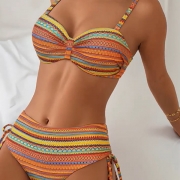 pen-Back Halter Swimsuit in Slim Fit Style