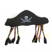 Unique Style Pirate Hat with Braids Halloween Supplies
