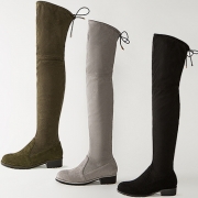 Fashion Pointed Toe Flat Heel Over The Knee Boots