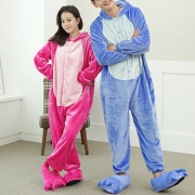 Cute Cartoon One-piece Pajamas Couple Sleepwear