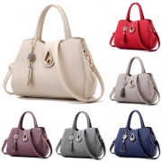 Elegant Solid Color Handbag Shoulder Messenger Bag