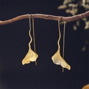 Creative Style Gingko Leaf Shaped Earrings