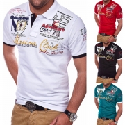 Casual Style Short Sleeve V-neck Man’s T-shirt