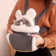 Cute Style Contrast Color Plush Backpack for Cats