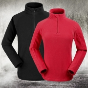 Fashion Solid Color Long Sleeve Stand Collar Couple Sweatshirts