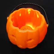 LED Flashing Pumpkin Candy Barrel Halloween Decorations
