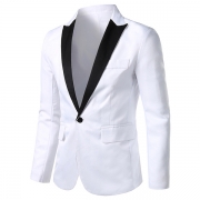 Fashion Long Sleeve Slim Fit Double-breasted Men's Blazer