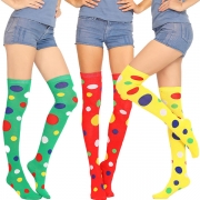 Fashion Colorful Dots Printed Over-the-knee Socks