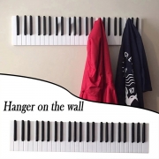 Creative Style Piano Wooden Coat Racks Wall-mounted Hanger