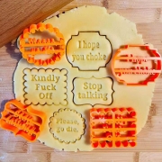 Cookie Molds With Good Wishes 4 Piece Set