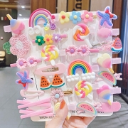 Cute Cartoon Hairpins 14pcs/Set for Girls Children