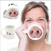 Funny  Nose Piggy Mug Piggy Nose Pig Nose  Coffee Tea Cup Funny Gift
