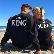 THE KING & HIS QUEEN-Casual Couple Sweatshirt