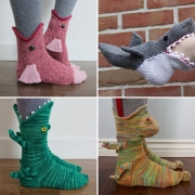 Cute Style Cartoon Animal Shape Knit Socks
