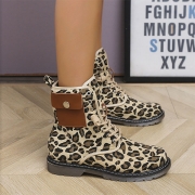 Leopard Print Martin boots short boots