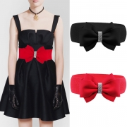 Fashion Bowknot Rhinestone Elastic Girdle