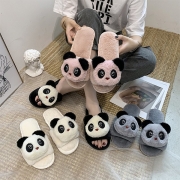 Cute Cartoon Panda Plush Warm Cotton Slippers