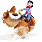 Pet Cowboy Riding Costume Cospaly Dog Clothes