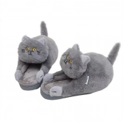 Cute Warm Cat Plush Cotton Shoes