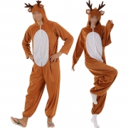 Christmas Elk One-Piece Suit Couple Funny Party Stage Prop Costume