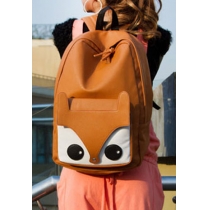 Cute Sweet Cartoon Lovely Contrast Color Fox Backpack Bag