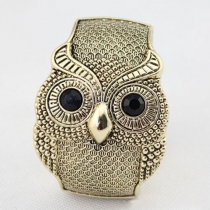 Vintage Stunning Rhinestone Owl Bangle Cuff Bracelet Gifts 