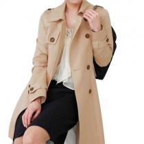 Elegant Gorgeous Double Breast Bowknot Trench Coat