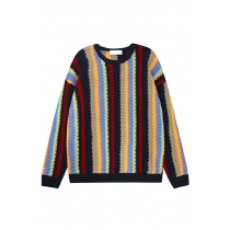 Bohemia Style Retro Warm Vertical Stripe Print Women's Sweater