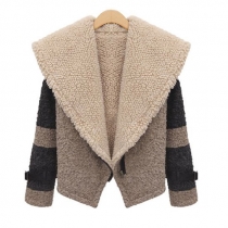 Fashion Lambswool Coat Thicken Cotton Overcoat