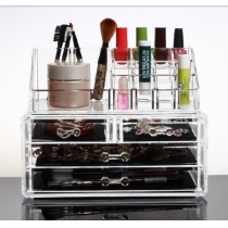 Makeup Organizer Luxury Cosmetics Acrylic Clear Case Storage Insert Holder Box