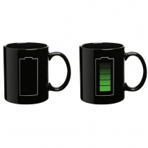 Battery Mug - Morph Colour Changing Heat Sensitive Coffee Tea Cup