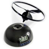 Flying Alarm Clock Lazy People Screw-Propeller Digital LCD Display Helicopter