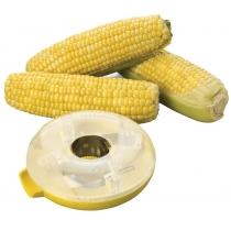 Yellow Clear Donut Shaped One Step Corn Peeler