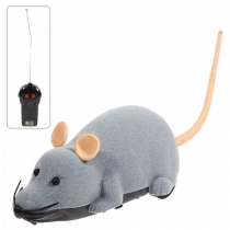 Electronic Remote Control Mouse Toy for Trick/Playing with Cat Gray