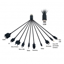 10in1 USB CAR CHARGER ADAPTER 4 SAMSUNG HTC iPhone iPod