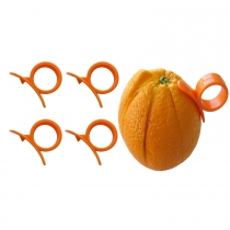 Set of 4 Round Orange Peelers, a Simple and Practical Way to Peel Oranges